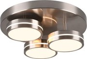 Trio - Plafonieră LED dimabilă FRANKLIN 3xLED/8,5W/230V Ø 35 cm crom