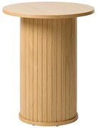 Măsuță auxiliară rotundă cu aspect de lemn de stejar ø 50 cm Nola – Unique Furniture