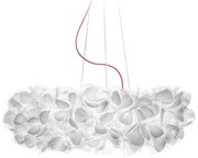 Lustra design unicat realizata manual Clizia Mama Non Mama White, 78cm