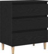 vidaXL Bufet cu sertar Stejar Negru 60 x 35 x 70 cm Lemn compozit