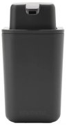 Dozator pentru sapun lichid Brabantia SinkSide 1003313, 250 ml, Curatare usoara, Baza de cauciuc, Gri inchis