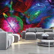 Fototapet - Cosmos coloat abstract (254x184 cm)