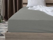 Cearsaf Jersey gri 90 x 200 cm