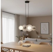 Lustră suspendată pe cablu MODEL 4xG9/8W/230V, albă