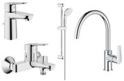 Set baterii baie si bucatarie Grohe Bauedge bara(GRO112927,31367001)