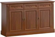 Comodă lemn masiv nuc Bennett, 174,2 × 48 × 109 cm