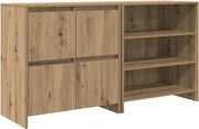 vidaXL Bufet 2 pcs Stejar Artizanal 70 x 41 x 75 cm Lemn compozit