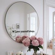 Autocolant pentru oglindă S36 – Love yourself always.