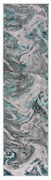 Covor tip traversă gri/turcoaz 60x230 cm Marbled – Flair Rugs