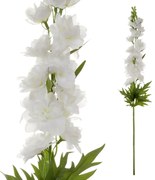 Floare artificială Delphinium albă, 70 x 8 cm