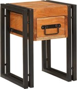 vidaXL Masă laterală cu sertar 30 x 30 x 40 cm Lemn Solid de Acacia