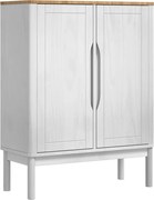 vidaXL Bufet FLORO Alb 70 x 30 x 70,5 cm Lemn de pin masiv