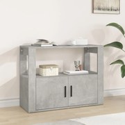 vidaXL Servantă, gri beton, 80x30x60 cm, lemn prelucrat
