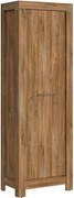 Dulap GENT, stejar stirling, PAL laminat, cu o usa, 66x40x201 cm
