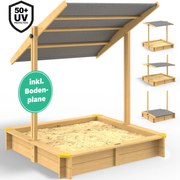 Deuba Cutie de nisip cu acoperiș - 120x120x120cm