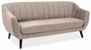 Canapea Elite Velvet, trei locuri, bej