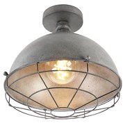 Plafoniera industriala argintiu antic 32 cm - Course