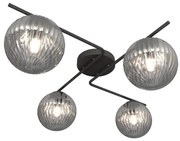 Plafonieră VESPA 4xE14/10W/230V negru/gri