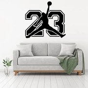 Sticker perete Silueta Jordan No.23