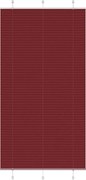 vidaXL Jaluzea plisată Bordeaux Roșu 105x200 cm Lățime țesătură 104,4cm