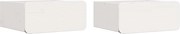 vidaXL Noptieră 2 pcs Alb 39 x 34 x 16,5 cm Lemn masiv de pin