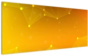 Tabloul abstract galben (120x50 cm)