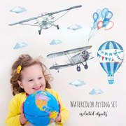 Sticker perete Baloons and Planes