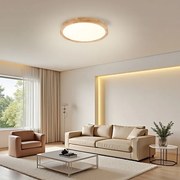 BRILAGI - Plafonieră WOODROUND LED, 30W, 230V, 3000/4000/6000K, Ø 40 cm