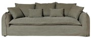 Canapea premium, 3 locuri, stofa, perne decorative, Georgina