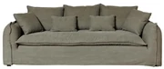 Canapea premium, 3 locuri, stofa, perne decorative, Georgina