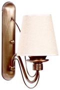 Aplica de perete CLASSIC 1xE27/40W/230V bronz/bej