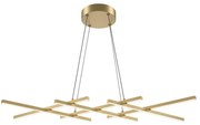 Maytoni MOD244PL-L50BSK - Lustra LED HALO, suspendată pe cablu, LED/40W/230V, aurie