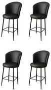 Set de scaune de bar Uras Black, 4 buc., 4 buc