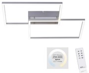 Plafonieră LED dimabilă IVEN 2xLED/20W/230V Leuchten Direkt 14017-55 + telecomandă