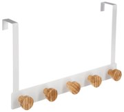 Cuier pentru usa, 5 carlige din bambus