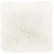 Pernă Tiseco Home Studio Sheepskin, 45 x 45 cm, alb