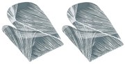 Mănușă de bucătărie Bellatex Puf gri, 28 x 18 cm, 2 buc