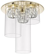 Lustra LED aplicata design modern GEM auriu C0389-03F-F7AC ZL
