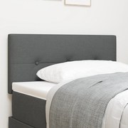 vidaXL Tăblie cu LED cu lumini cu bandă LED Gri închis 80 cm țesătură