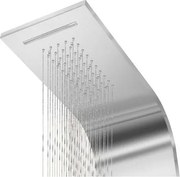 Verona || Silver Panel duș, oțel inoxidabil, cu termostat, iluminat cu LED