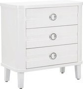 Comoda, Shine, Mauro Ferretti, 81 x 40 x 84 cm, lemn de brad/MDF/metal, alb