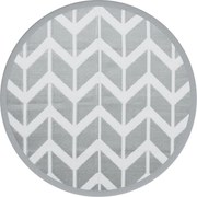 vidaXL Covor de exterior, ARAKIL gri, Ø160 cm, PP