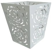 Cos decorativ TERRY, Alb, 24x28cm