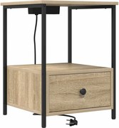 vidaXL Dulap de noapte Stejar Sonoma 42 x 41 x 56 cm Lemn compozit