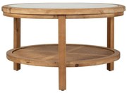 Masuta de cafea decorativa, din lemn de pin, Natur, 75 cm. Firmin
