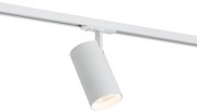 Spot modern alb pentru sistem de iluminat pe șină monofazat, inclusiv LED - Iconic Mark