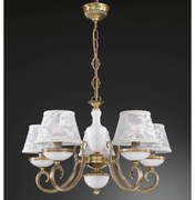 Candelabru 5 brate design italian din alama 8280