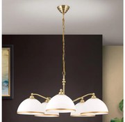 Lustră pe lanț Orion LU 1838/5 OLD LAMP 5xE27/40W/230V alb/bronz