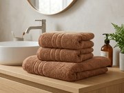 Prosop Classic 50 x 100 cm maro, 100% bumbac