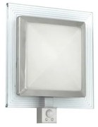 EGLO 88163 - Aplica de perete pentru exterior PALI cu senzor 1xE27/15W + 1xLED/1,28W
